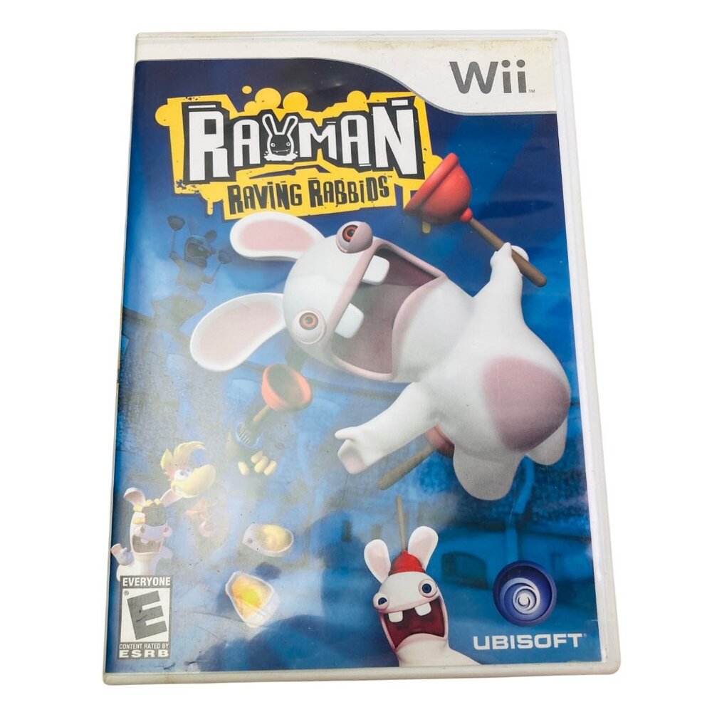 Rayman Raving Rabbids Nintendo Wii Video Game Disc Excellent Cond. No Manual